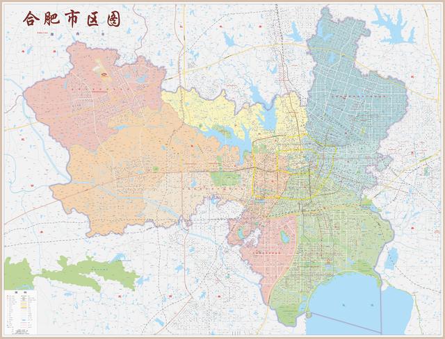 合肥各区划分地图最新解读解析