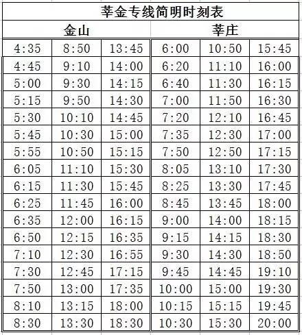 朱卫专线最新时刻表全面解析