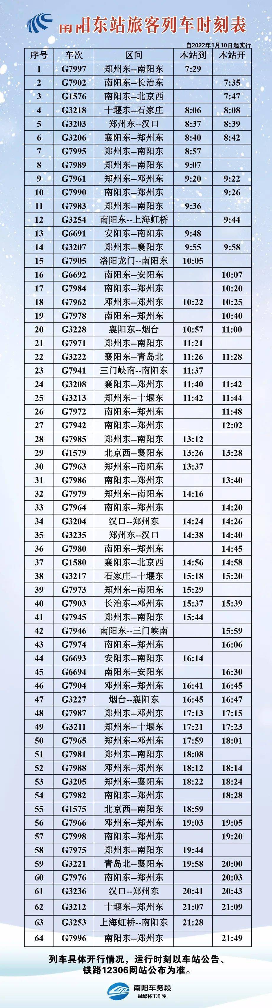 南焦至无极最新时刻表详解